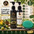 Dr. Mashaal Complete Herbal Hair Care Bundle | 200ml Olive Hair Oil + 200ml Organic Shampoo + Neem Soap