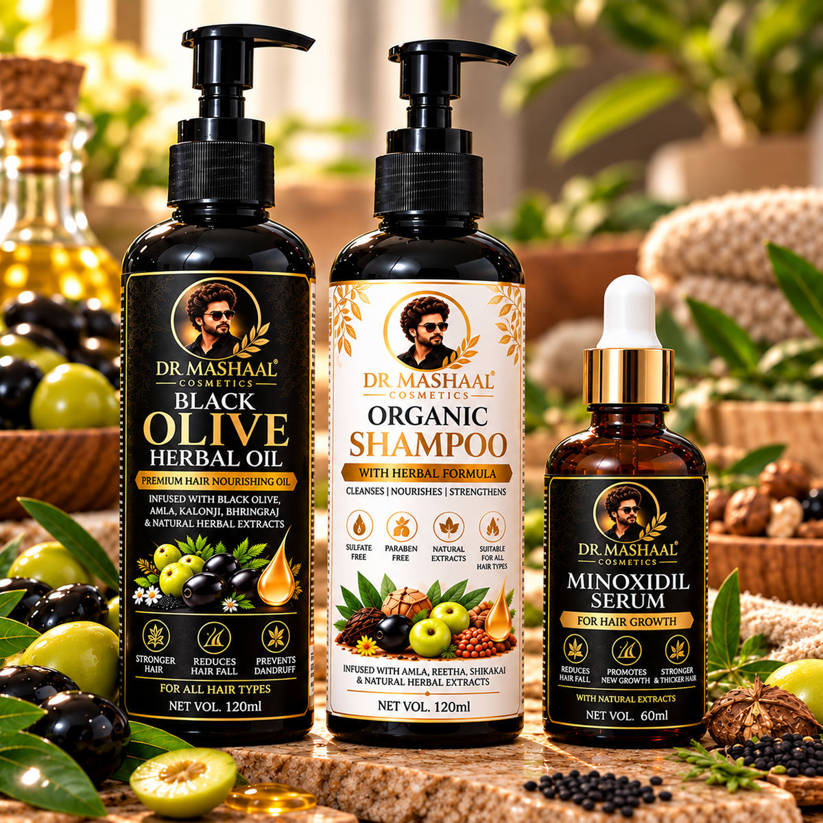 Dr. Mashaal Hair Care Bundle | 120ml + 60ml Minoxidil