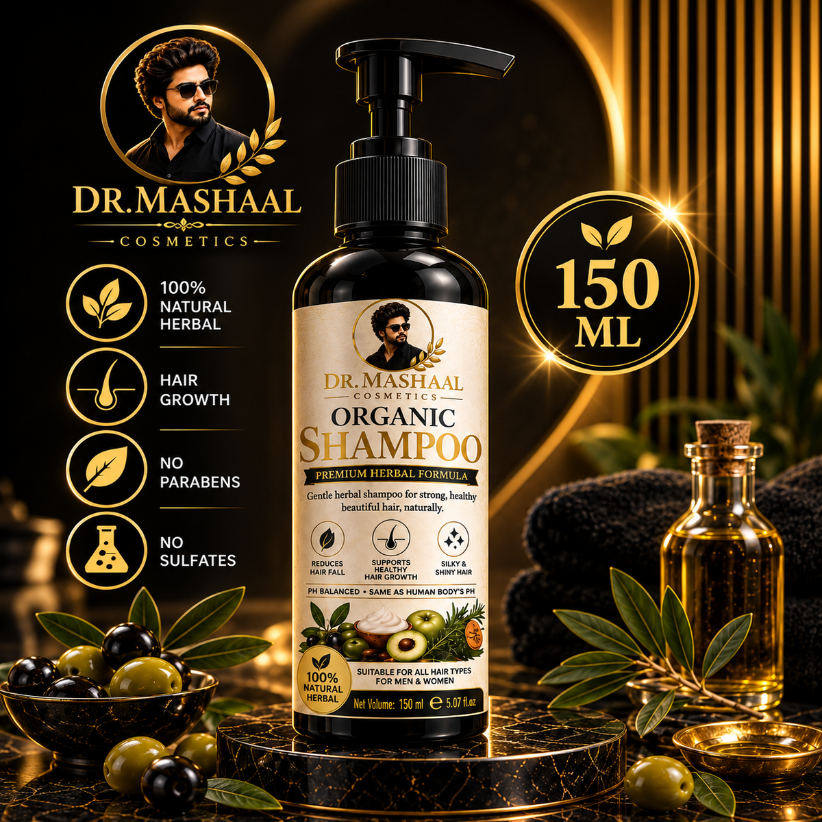 Dr. Mashaal Organic Shampoo 150ml