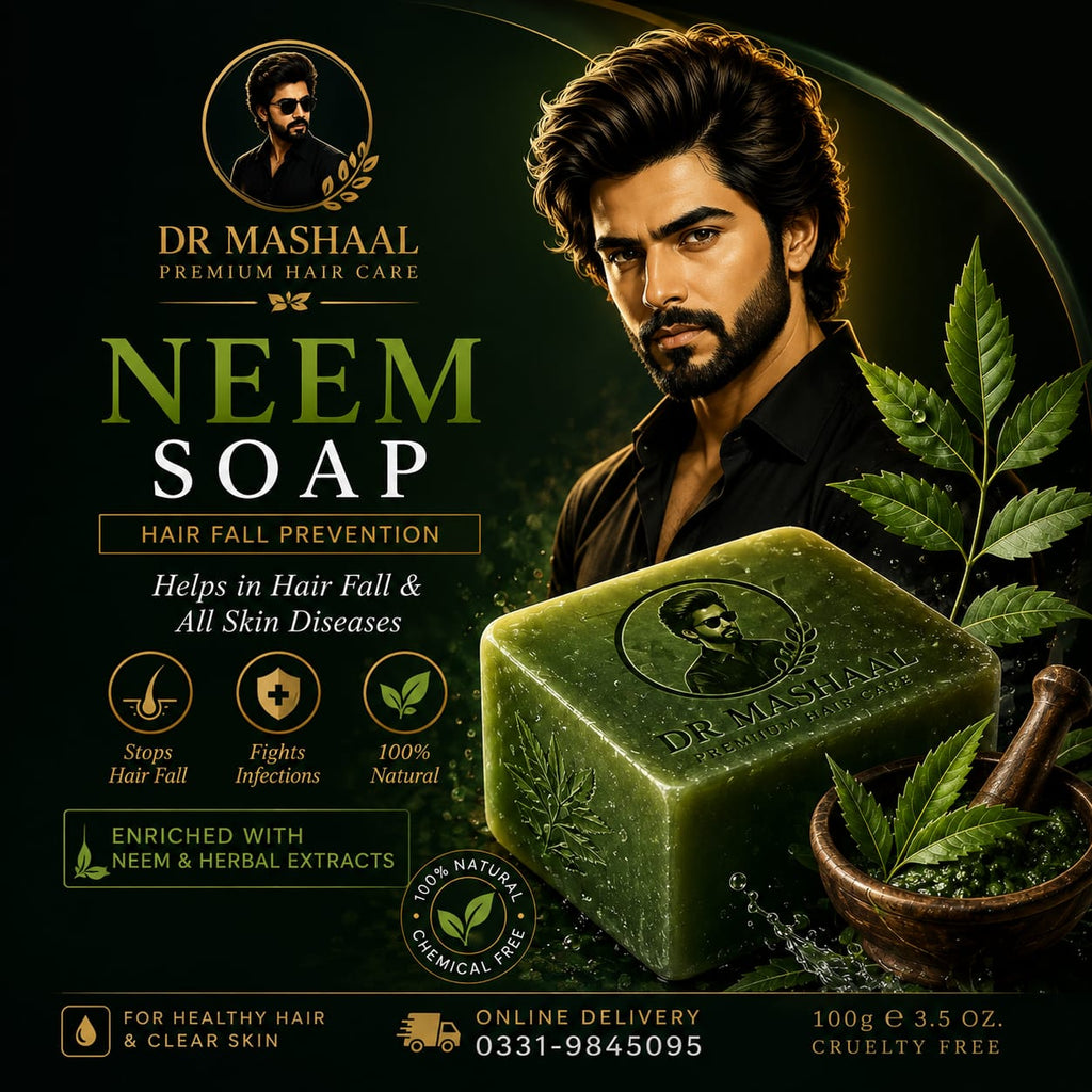 Dr. Mashaal Neem Extract Soap | Herbal Hair & Scalp Care